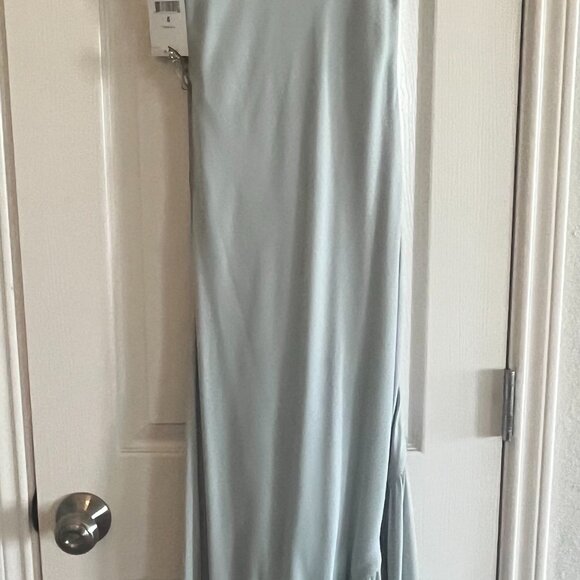 Ralph Lauren Collection 1930s Inspired Pale Blue Silk Cre, Size 6, NEW WITH TAGS - Picture 4 of 5